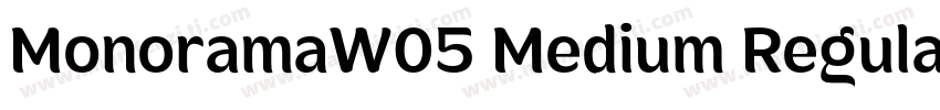 MonoramaW05 Medium Regular字体转换